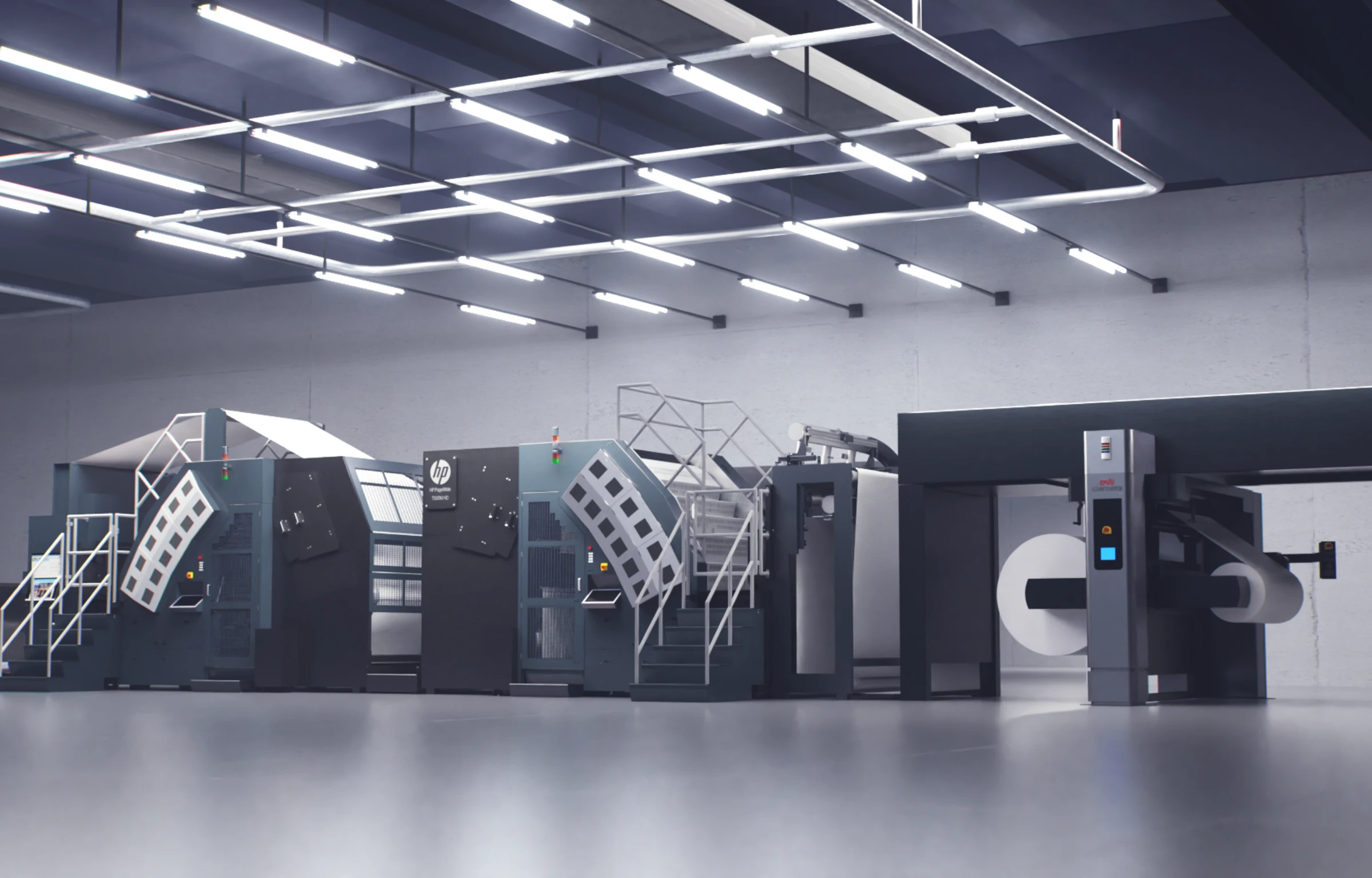 High-speed HP T500 inkjet digital printing press for short-run book production and rapid title replenishment